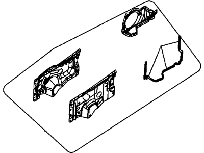 Chrysler 4389714AE PANEL Quarter Inner