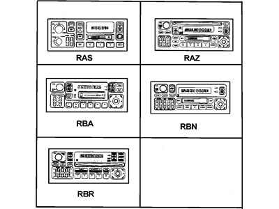 Dodge 4704383AH RADIO AM/FM with CD and Cassette