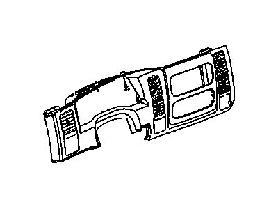 Dodge UJ21WL8AA BARREL Air Outlet I/Panel Cluster Lower Right & Left