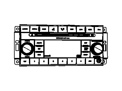 Jeep 5064421AD RADIO AM/FM/CD/SDARS
