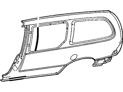 Dodge 4860243 PANEL Body Side Aperture Rear