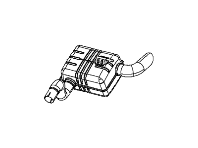 Jeep 68251974AC MUFFLER AND TAILPIPE Exhaust