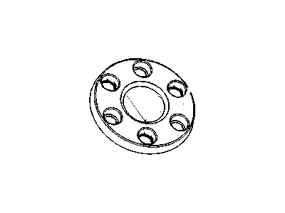 Dodge 68025430AA CAP Wheel Center