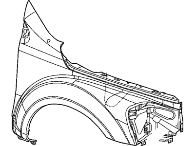 Chrysler Aspen Fender - 68003357AA