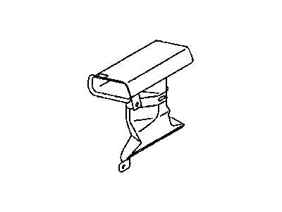 Chrysler MR958597 DUCT Foot heater Right