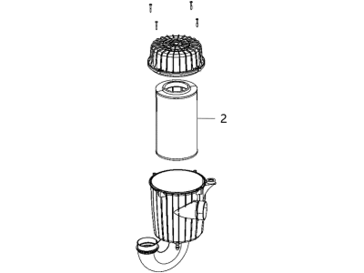 Ram Air Filter Box - 68095850AA