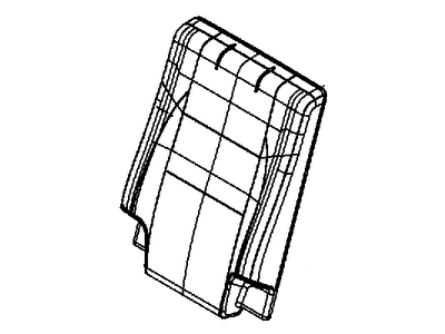 Dodge 6MJ22DX9AA COVER Rear Seat Back 3rd Row