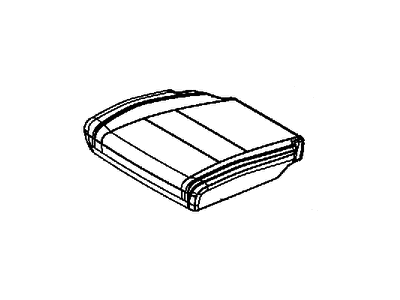 Dodge 6MJ24DX9AA COVER Rear Seat Cushion 3rd Row