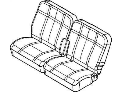 Dodge 1BP351D5AA COVER Rear Seat Back Left