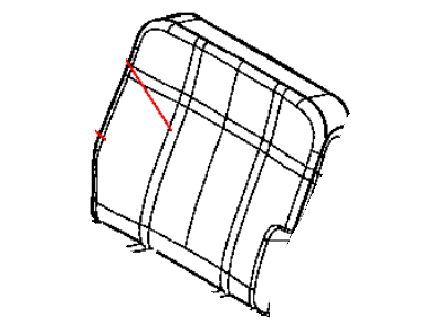 Dodge 1BP341J3AA COVER Rear Seat Back Right