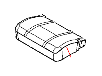 Dodge 1BP391D5AA COVER Rear Seat Cushion Left