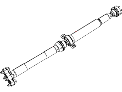Dodge 52123470AE SHAFT Drive Rear 2-Piece
