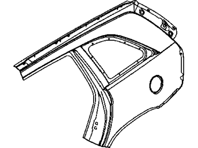 Chrysler 5101986AB PANEL Body Side Aperture Rear