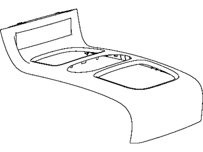 Ram 1VP93BD1AA BEZEL Floor Console