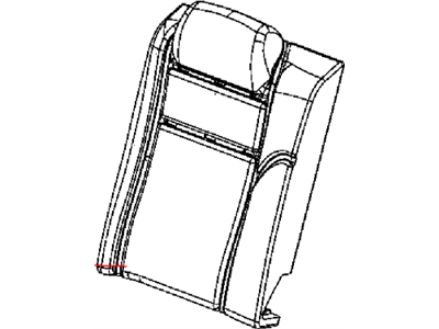 Chrysler 5RS04HL1AA COVER Rear Seat Back Right