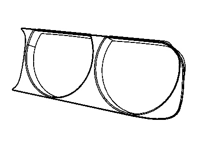 Mopar 68051526AA Headlamp Bezel, Front Passenger Side