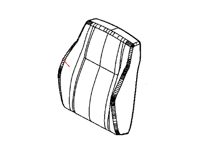 Jeep 1LH961DVAA COVER Front Seat Back