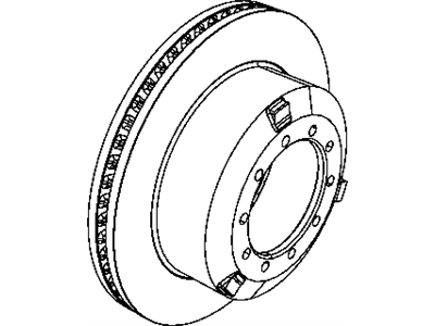 Ram 52013843AB ROTOR Brake Rear