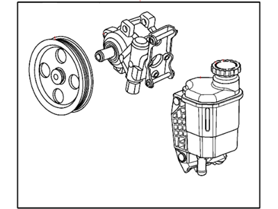 Mopar 52113364AD Pump Assembly Power Steering With Pulley