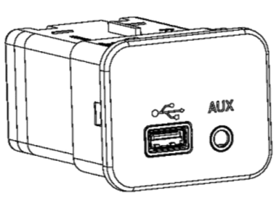 Chrysler 68166001AC Media Center - Hub