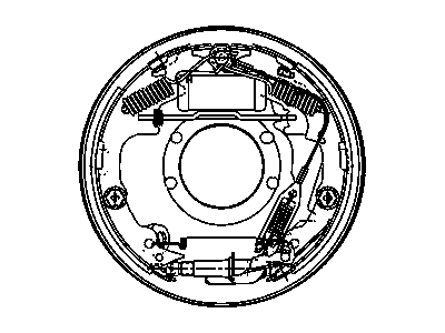 Jeep 52008664AC BRAKE ASSEMBLY Rear Drum