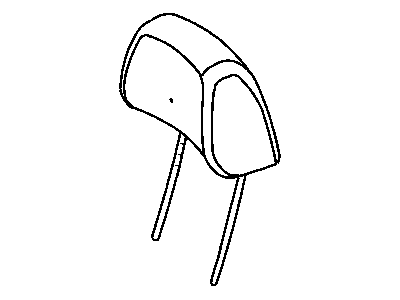 Jeep 1DU771D1AA HEADREST Front