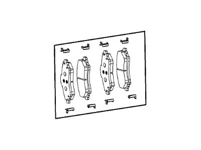 Ram 68144163AA PAD KIT Front Disc Brake