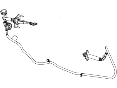 Ram 55398917AC HYDRAULIC ASSEMBLY Clutch Master Cylinder