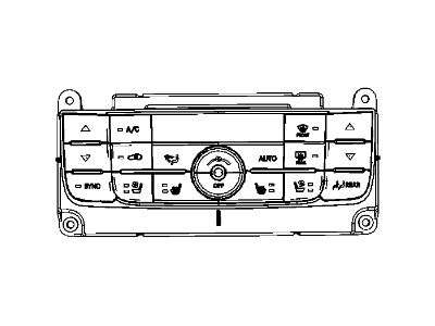 Dodge 68088603AP CONTROL A/C And Heater