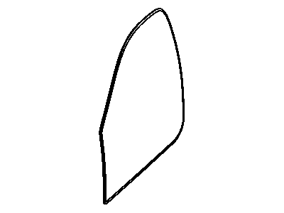 Mopar 55372812AB Door Glass, Front Passenger Side
