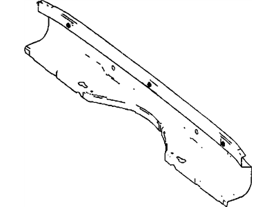 Dodge 68007833AA REINFORCEMENT Rear Bumper