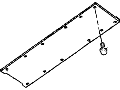 Dodge 4642876 PLATE Floor Console