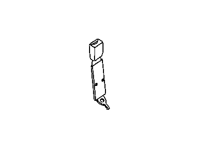 Mopar 5GW281L8AC Center Buckle, Taupe, Front