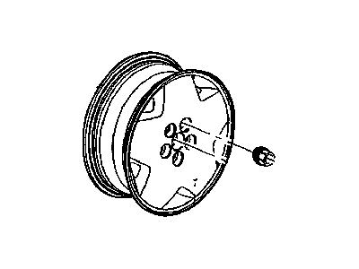 Chrysler 5272357AA WHEEL Aluminum
