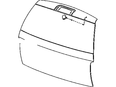 Chrysler 5135584AD BLADE Rear Wiper