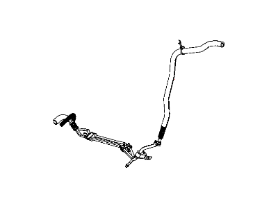 Dodge 5154409AC HOSE Power Steering Power Steering Gear to Power Steering Reservoir