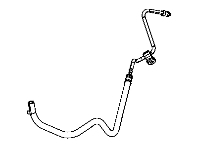 Dodge 52124650AE HOSE Power Steering Return Rubber Tube, Power Steering Gear to Reservoir