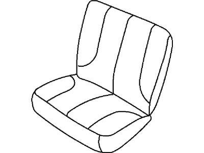 Ram 1VD49JERAA COVER Rear Seat Back Left