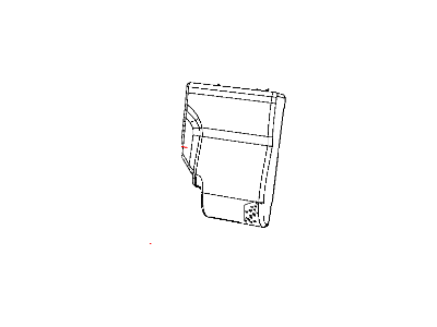 Dodge 1GZ261DOAA COVER Rear Seat Back 40% Seat Back Cover