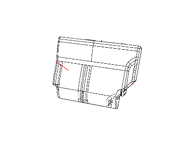 Dodge 1GZ251DBAA COVER Rear Seat Back 60% Seat Back Cover