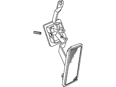 Chrysler 4591600 PEDAL AND BRACKET Accelerator