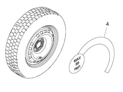 Jeep Renegade Spare Wheel - 68429601AA