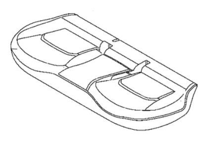 Mopar 6SJ84U00AA Cover Rear Seat Cushion