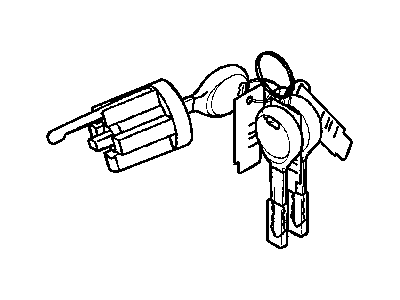 Chrysler MN133169 CYLINDER Ignition Lock