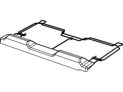 Dodge 68039194AA FRAME Third Row Seat Cushion