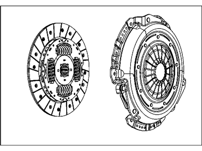 Jeep 5106124AD CLUTCH KIT Pressure Plate and Disc