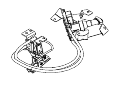 Ram 68421527AA WINCH Spare Tire Carrier