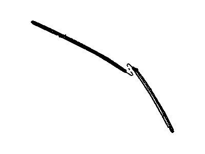 Mopar 55135869AC Weatherstrip On Body, Front Upper Passenger Side