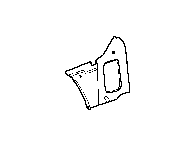 Dodge 4888560AD EXTENSION Body Side Aperture