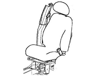 Mopar WF541L8AD Seat Belt Front Outer